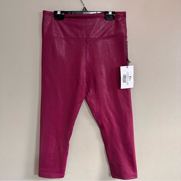 Zyia Lipgloss Metallic Plus Light n Tight Hi-Rise Capri 20" - Picture 2 of 7